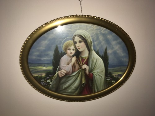 Antikes bild maria mit den - maria,