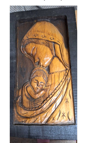 Holzbild relief geschnitzt - holzbild,