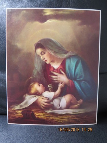 Bild maria mit kind papier - bild,,