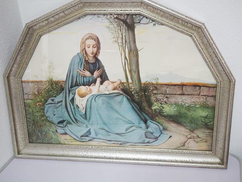 Heiligenbild maria jesus kind - maria,