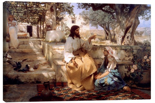 Leinwandbild christus bei - leinwandbild,