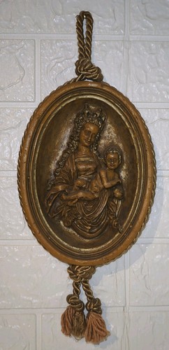 Altes wachsbild relief - wachsbild,