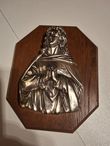 Wandbild maria betend relief - wandbild,