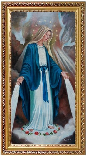 ölbild unbefleckte maria - Ölbild,