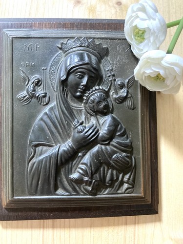 Ikone wandrelief bild madonna - ikone,