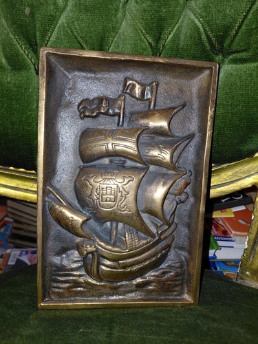Wandbild bronze santa - bronze,
