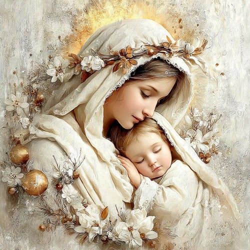 Wandbild heilige maria - heilige,