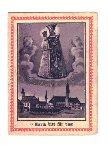 Altes andachtsbild maria - altes,