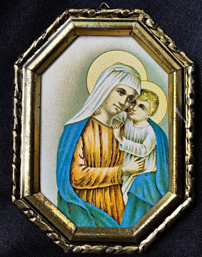 Altes marienbild madonna mit - altes,