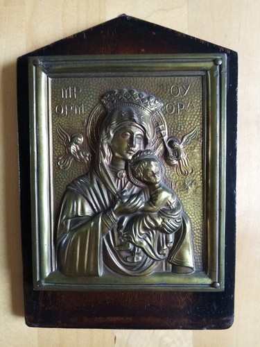 Ikone wandrelief bild madonna - wandrelief,