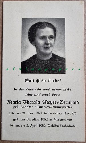 Sterbebild marktredwitz - sterbebild,
