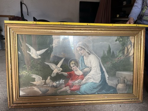 Gerahmtes sakralbild maria - maria, mit