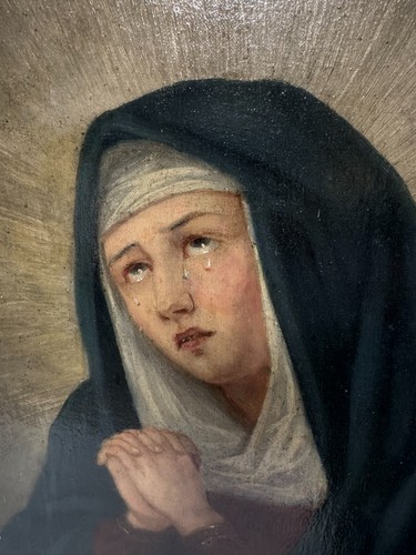Antikes ölgemälde madonna - antikes,