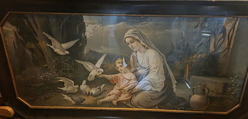 Gerahmtes wandbild maria mit - maria,