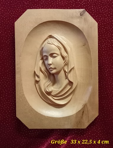 Holzfigur relief wandbild - holzfigur,
